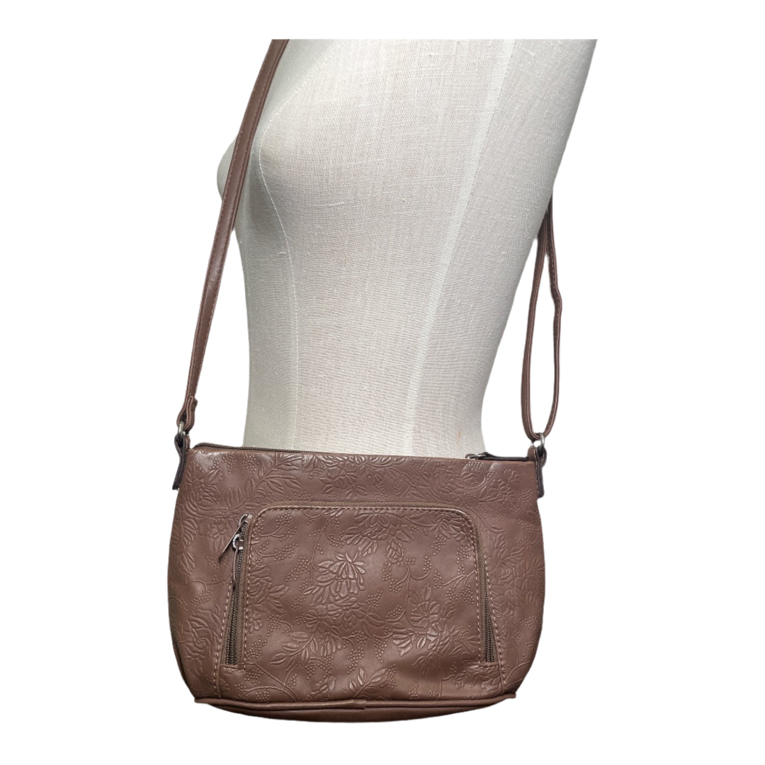 •Multi Sac Crossbody Floral Vinyl Bag