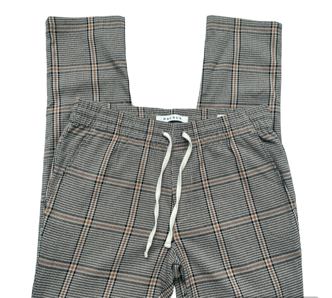 •PacSun Arlo Brown Plaid Trouser Pants