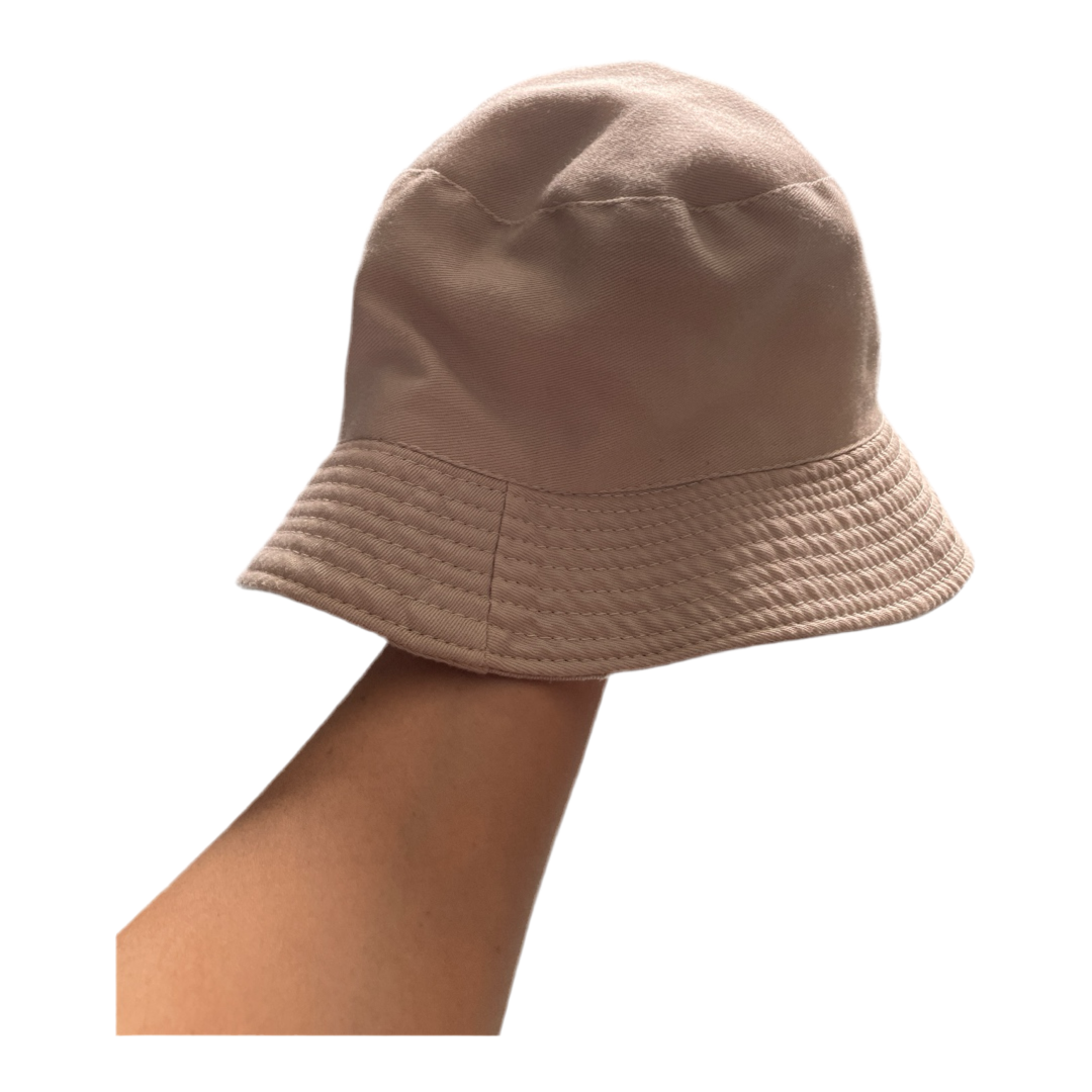 •Bucket Hat Plain Cotton Cap