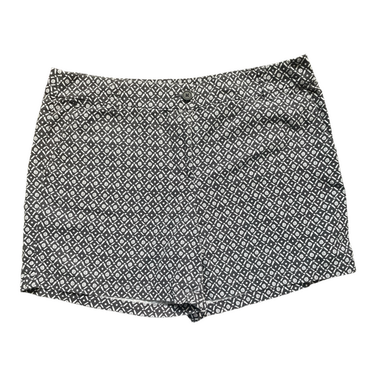 •LOFT Shorts Womens Black White Geometric Chino