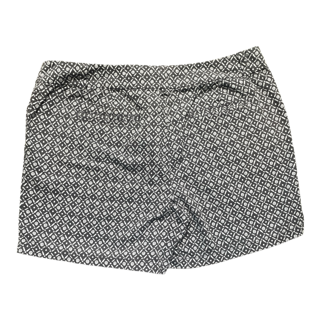 •LOFT Shorts Womens Black White Geometric Chino