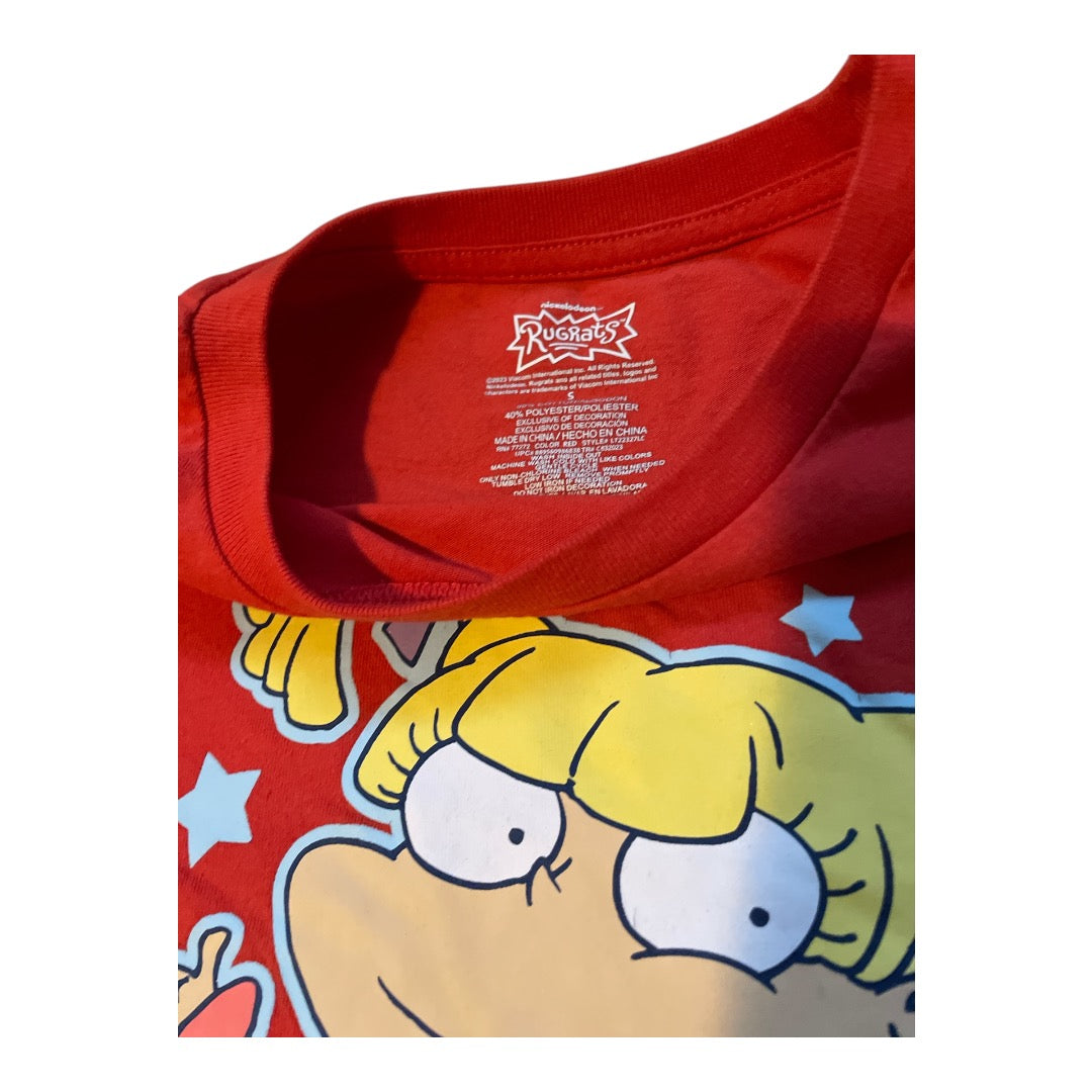 • Rugrats Angelica Juniors Graphic T Shirt Red I’m a Firecracker