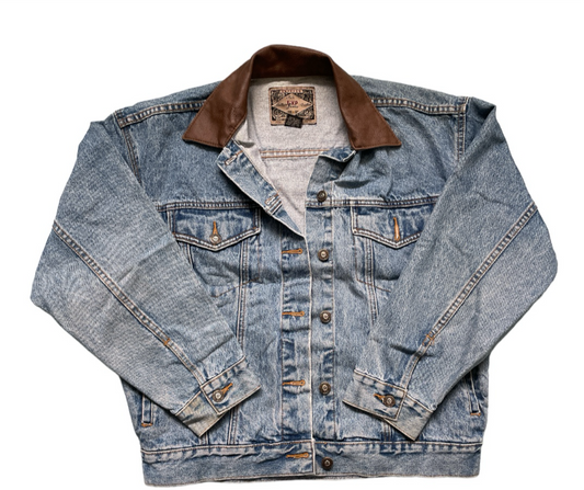 •Vintage y2k Express Jeans Heavyweight Denim Jean Jacket Shirt